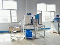 Machine à glace en flocons industrielle refroidie par air 5T/24H pour l'affichage en supermarché