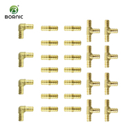Bornic OEM cuivre sans plomb PEX Pert tuyau connecter raccord à sertir coulissant basse pression laiton peint résistant à la Corrosion plomberie