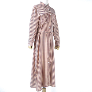Yindian venta directa de fábrica-estilo de lazo de la cintura tubo frontal con botones fiesta moda vestidos casuales - Product Image 3