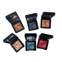 Fard à paupières effet vague d'eau OEM, marque privée, haute pigmentation, fard à paupières mono, logo personnalisé, cosmétiques de marque privée