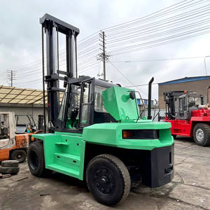 15ton Mitsubishi <b>Used</b> Diesel Forklift FD150 4WD Solid Tire Rough Terrain Made in Japan Sale in Shanghai - Product Image 1