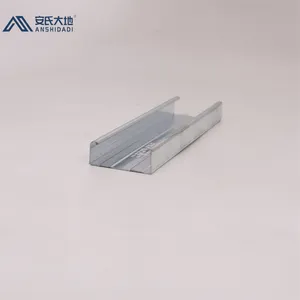 Alçıpan için galvanizli paslanmaz çelik metal çelik c kanal ağırlığı