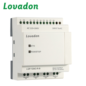 MicroPLC 8 Entrées Numériques 4 Sorties Relais AC110-240V Ethernet Modbus RTU TCP Automatisation Industrielle Programmation PLC LCD - Product Image 4