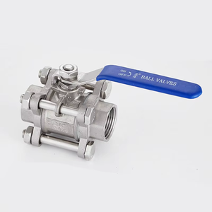 Base de Bola de Acero Inoxidable con Rosca Manual de 3 Piezas, Plataforma Alta, Rosca Interna, OEM, Aplicación General, Hecho en China - Product Image 2