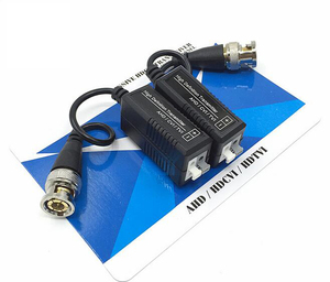 Convertisseur RJ45 Balun vidéo HD 1080p pour moniteur, compatible AHD/CVI/TVI/CVBS avec fonction PoE (Plastique ABS) - Product Image 1