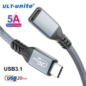 ULT-unite cavo di prolunga <span class=keywords><strong>USB</strong></span> nuovo Design 1m tipo C maschio a femmina cavo 4K 60HZ <span class=keywords><strong>USB</strong></span> 3.1 prolunga per Notebook - Product Image 1