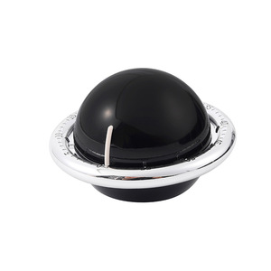Magnetic Kitchen <b>Timer</b> 60 Min Countdown Round Touch Control Beige Black For <b>Cooking</b> Study Reminder - Product Image 2
