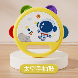 Jouet musical éducatif en dessin animé, <span class=keywords><strong>tambourin</strong></span> à hochet en ABS, tambour interactif pour tout-petits, jouets promotionnels - Product Image 5