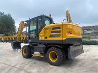 Excavadora de Ruedas XE155WGA de 14 Toneladas con Martillo Hidráulico y Acoplador Rápido para Construcción, Movimiento de Tierras e Ingeniería Municipal