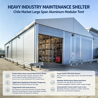 Tienda industrial ignífuga resistente estructura de membrana de techo alto pasillo de almacenamiento taller almacén temporal aislado grande