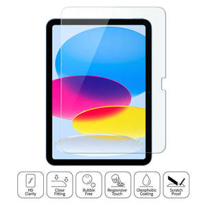 Protection d'écran en verre trempé facile à appliquer pour iPad 10e génération 2022, protection d'écran pour tablette iPad - Product Image 1