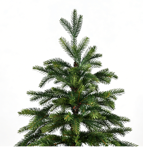 Sapin de Noël artificiel réaliste de 6/7/8 pieds, branches complètes, aiguilles en PE floquées, lumières <span class=keywords><strong>LED</strong></span> |   Décoration de Noël d'intérieur haut de gamme - Product Image 3