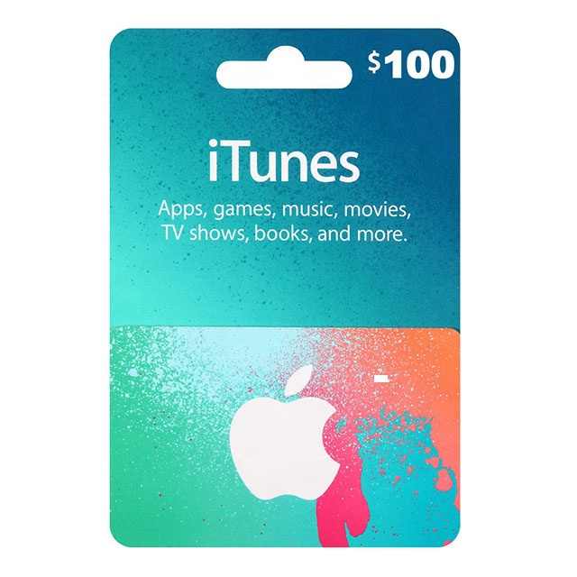 Apple 100$ App Store and iTunes Gift Card (ITUNES0114100) for sale online