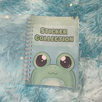 Carnet d'autocollants personnalisable réutilisable avec pages interchangeables et papier de support