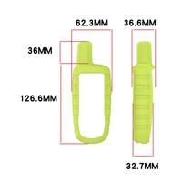 Housse en silicone pour GPS portable compatible avec Garmin GPSMAP 62 63 64 65 64S 63CSX 629SC 621SC, coque de protection GPS d'extérieur résistante aux chutes