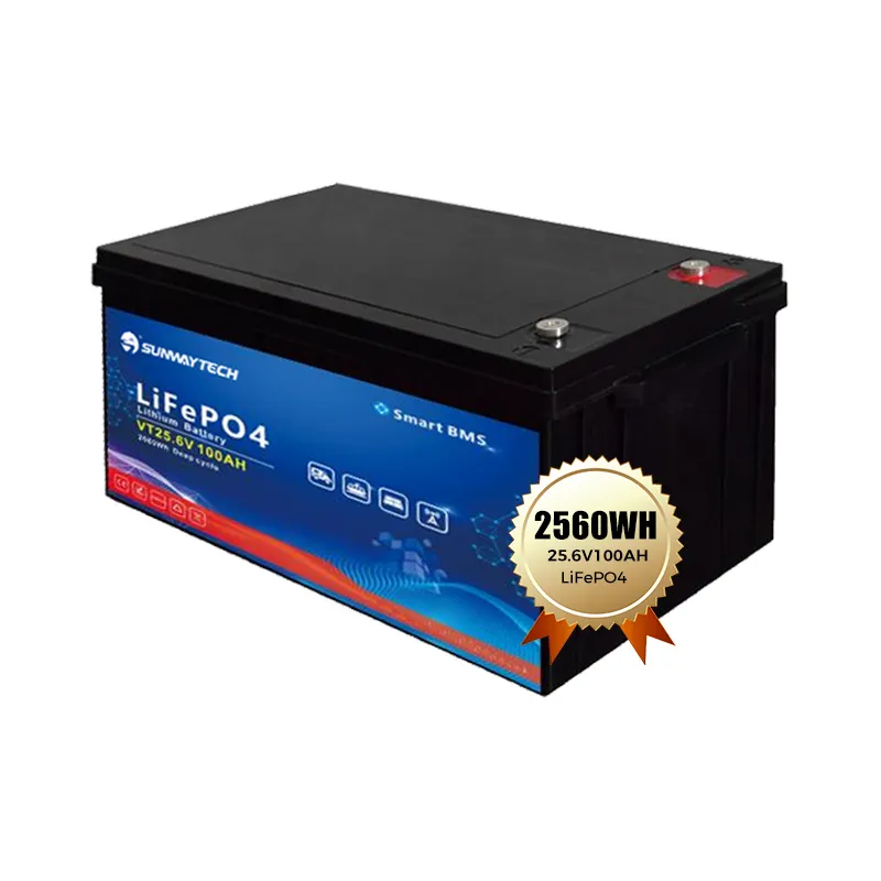 Sostituzione piombo acido 24v 100AH 200AH batteria al litio batteria solare 25.6V accumulo di energia batteria 5KWH