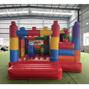 Castillo Inflable Comercial de PVC <span class=keywords><strong>EN</strong></span> 14960, Castillo Inflable con Tobogán para Obras de Construcción al Aire Libre - Product Image 4