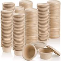 Gobelets personnalisés biodégradables en bagasse de canne à sucre de 4 oz, petits gobelets en papier pour café, crème glacée, sauces, traiteur et événements