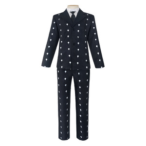 Disfraz de Bruno Bucciarati de Jojo's Bizarre Adventure para Hombre, Traje Negro de Funeral, Disfraz de Anime para Halloween - Product Image 1