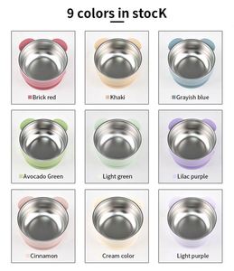 Multi-Function Anti-Scalding 304 Stainless Steel Food Grade Baby Feeding Bowl Leak Proof Dishwasher Safe Eco-Friendly Non-Toxic - Product Image 6