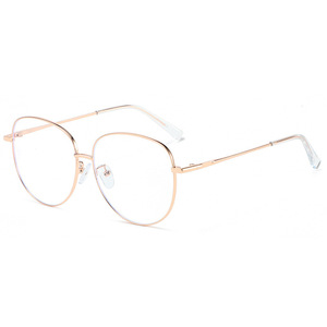 Montures de lunettes anti-lumière bleue rondes noires Starlight pour femmes, monture complète, verres PC, lunettes de mode, origine Taizhou - Product Image 2