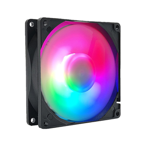 QiuzAim Computer CPU <span class=keywords><strong>Fan</strong></span> <span class=keywords><strong>4</strong></span> <span class=keywords><strong>Pin</strong></span> <span class=keywords><strong>Pwm</strong></span> 3 <span class=keywords><strong>Pin</strong></span> 90mm LED Iluminado Silencioso PC Enfriador de aire Refrigeración <span class=keywords><strong>RGB</strong></span> Alto Volumen de viento 9cm Ventiladores - Product Image 4