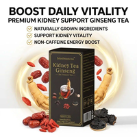 Thé aux six trésors de ginseng naturel pour hommes, complément énergétique à marque privée, sachets de thé bien-être masculin, vente chaude