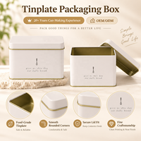 Boîte en étain de recettes à impression personnalisée avec couvercle boîte cadeau cuisine rangement accessoires recettes Boîte en fer blanc