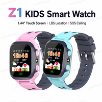 Jam Tangan Pintar Anak Z1, Jam Tangan Telepon, SOS, Tahan Air, Smartwatch, Pelacak Lokasi Kartu SIM, Jam Tangan Anak Laki-laki Perempuan