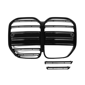 G22 ABS Gloss Black doppia doghe griglia paraurti anteriore con ACC per <span class=keywords><strong>Bmw</strong></span> <span class=keywords><strong>serie</strong></span> <span class=keywords><strong>4</strong></span> <span class=keywords><strong>coupé</strong></span> 2 porte G22 G23 2021-IN - Product Image 4