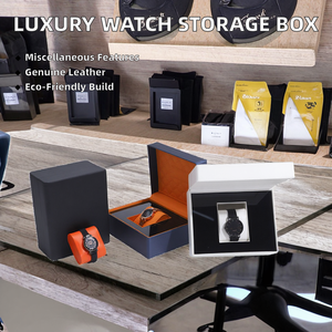 Boîte de rangement de luxe pour montre intelligente homme haut de gamme, nouveau design en cuir PU, étui de présentation individuel pour montre - Product Image 2