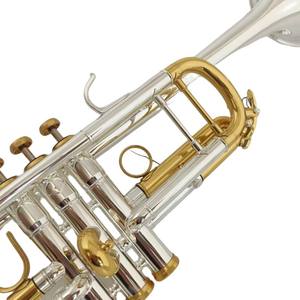 คอร์เน็ตแลคเกอร์สีทองทรัมเป็ตแบบตะวันตกพร้อมเครื่องดนตรีสามโทนบีบี - Product Image 4