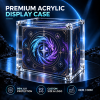 Boîte de protection personnalisée en acrylique UV CrystalClear pour collection de cartes Elite Trainer Box – Présentoir et rangement – Vente en gros