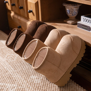 <span class=keywords><strong>Botas</strong></span> <span class=keywords><strong>de</strong></span> nieve <span class=keywords><strong>de</strong></span> cabeza grande a la moda para mujer Zapatos descalzos cálidos acolchados y <span class=keywords><strong>de</strong></span> suela gruesa <span class=keywords><strong>de</strong></span> Invierno para mujer - Product Image 3