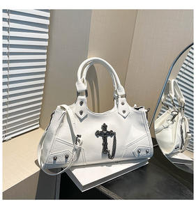 2025 New <b>Women's</b> Motorcycle Armpit Single Shoulder Crossbody Bag Retro <b>Women's</b> Handbag High-quality PU Shoulder Crossbody Bag - Product Image 2