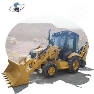 USA Caterpillar 420f retro loader asli, loader bekas murah 420f 420f2 430f 416f backhoe loader di Shanghai China