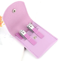 Ensemble de manucure professionnel WELLFLYER MS-860, 4 pièces, outils multifonctions en acier inoxydable, coupe-ongles, cure-oreilles, lime à ongles