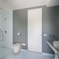DAIYA portes intérieures en bois contemporain avec double porte en verre trempé
