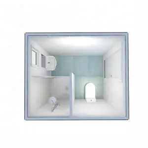 China Fabrikant Modulaire Prefab Draagbare Container Toilet Met Douche