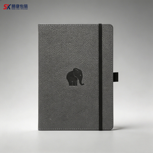 Cuaderno A5 de Cuero PU con Grabado de Elefante para Oficina y Negocios - Product Image 1