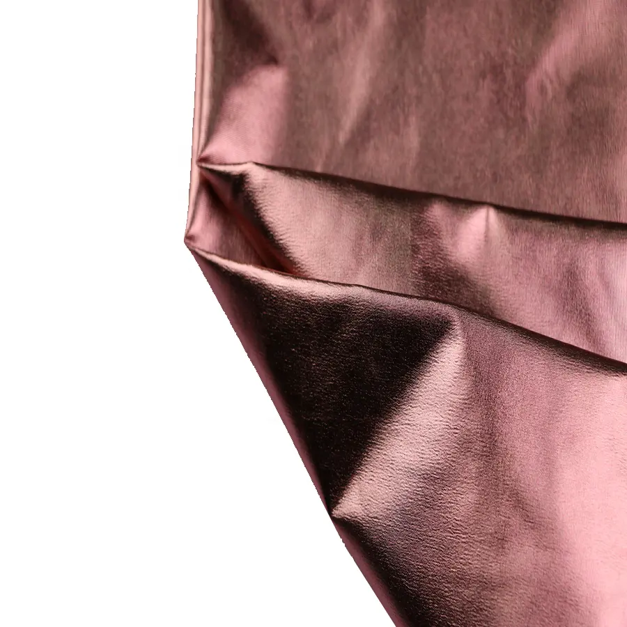 High Quality Twist Imitate Memory Bronzed Foil Fabric For Jacket