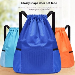 Lightweight Outdoor <strong>Drawstring</strong> <strong>Backpack</strong> for Fitness <strong>Sports</strong> Casual Basketball Football Bag with Large Capacity Polyester Lining - Product Image 6