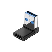 Adaptador OTG promocional de fábrica USB3.0 hembra tipo C USB codo en forma de U adaptador para portátil de teléfono móvil 10Gbps hecho de aluminio