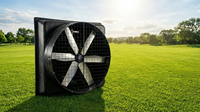 Ventilador de Extracción para Invernadero de Alta Resistencia de 72 Pulgadas, Carcasa de PE, Protección IP55, 70500 CFM, Ventilación Industrial, Refrigeración, Sin Escobillas, con Control por Aplicación