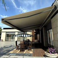 Ventes chaudes : auvent rétractable de luxe anti-UV avec télécommande pour balcon et jardin extérieurs toutes saisons