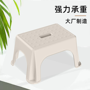 Tabouret bas en plastique épaissi, banc de douche carré, table basse de salon, table à chaussures, export - Product Image 5