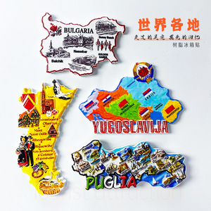 Tem dán tủ lạnh 3D nổi hình các thành phố du lịch châu Âu, quà lưu niệm du lịch, ý tưởng mới - Product Image 3