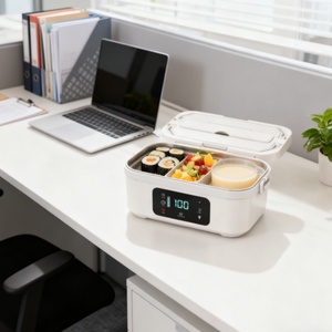 Boîte à lunch électrique en acier inoxydable 1,5 L 110-220 V avec affichage numérique LED et fonction minuterie, portable pour la maison et la voiture – Moules exclusifs - Product Image 5