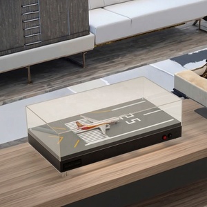 Rõ ràng Acrylic Máy bay mô hình hiển thị trường hợp với đèn LED cho trẻ em - Product Image 1