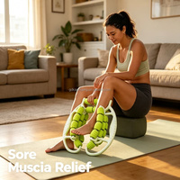 Rodillo de Masaje Circular Multifuncional para Piernas, Alivio de Pantorrillas para Adultos, Hombres y Mujeres, Herramienta Manual para Drenaje de Meridianos, Cuidado Deportivo y Fitness
